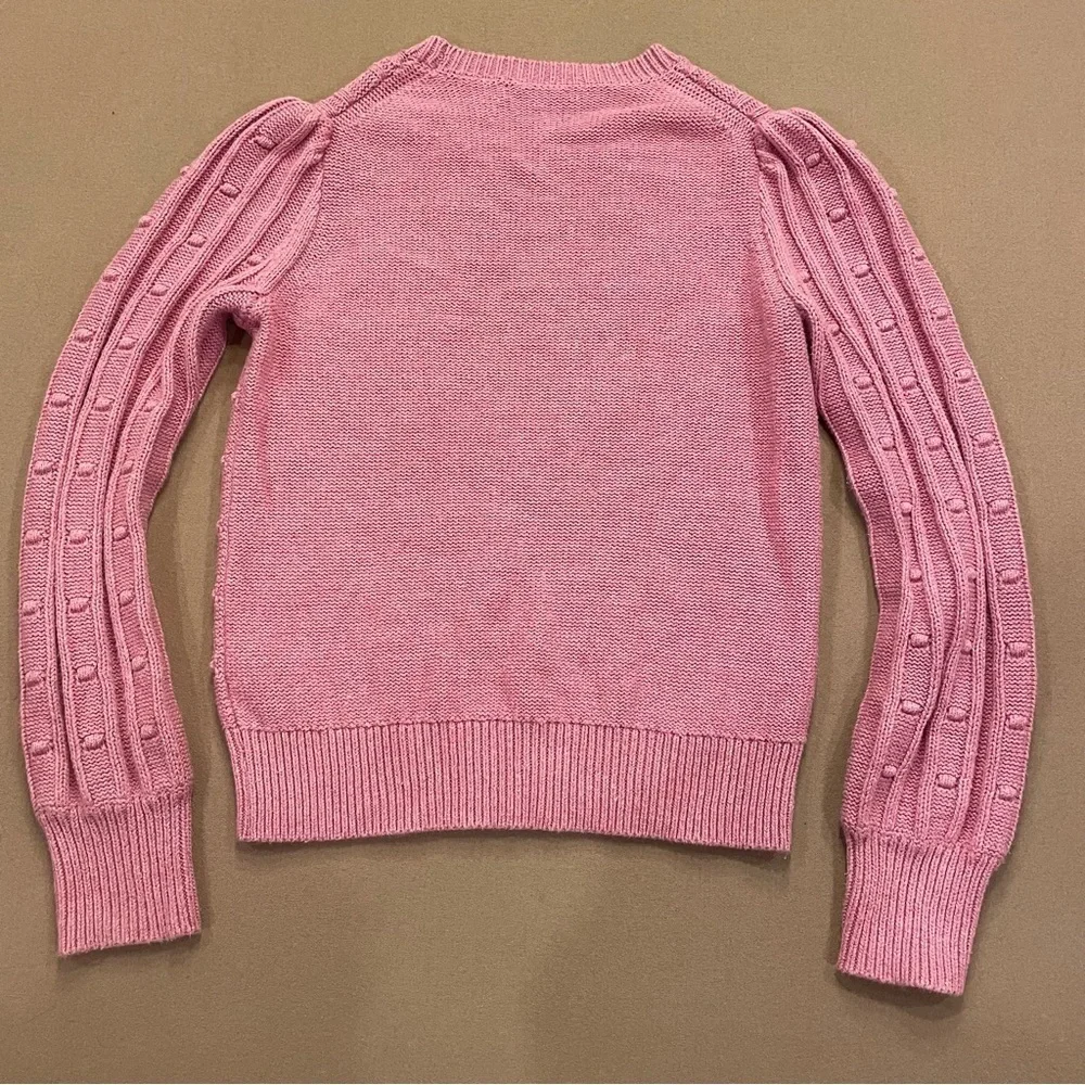 J. Crew Crewcuts Girl’s Anais Bauble Popover Sweater Rose/Mauve Size XL (12-14)